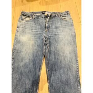 Lands End Jeans Mens 46 Traditional Fit Comfort Waist Medium Wash Denim 38L